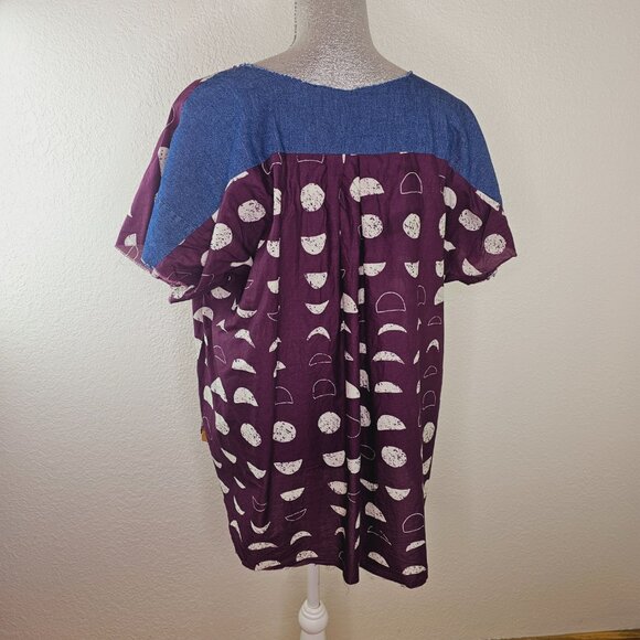 Baisy Upcycled Raw Edge Handmade Top - Picture 5 of 7